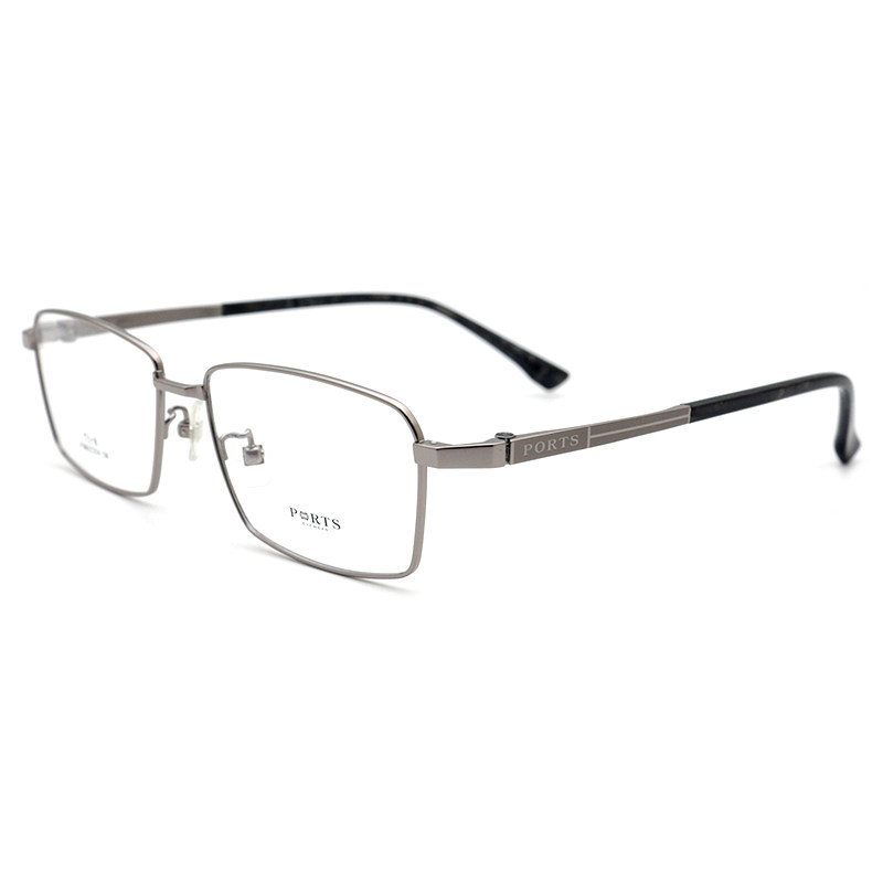PORTS眼镜架男款钛架大脸框商务近视镜全框配镜架POM62204