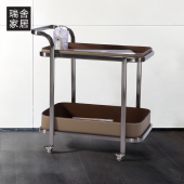 可移动沙发小边几小推车长方形客厅茶几轻奢高级感卧室床头置物架