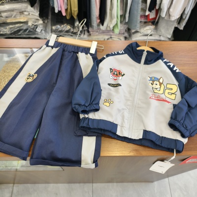 HCB2026新款儿童外套女童春秋款休闲百搭夹克衫90-130