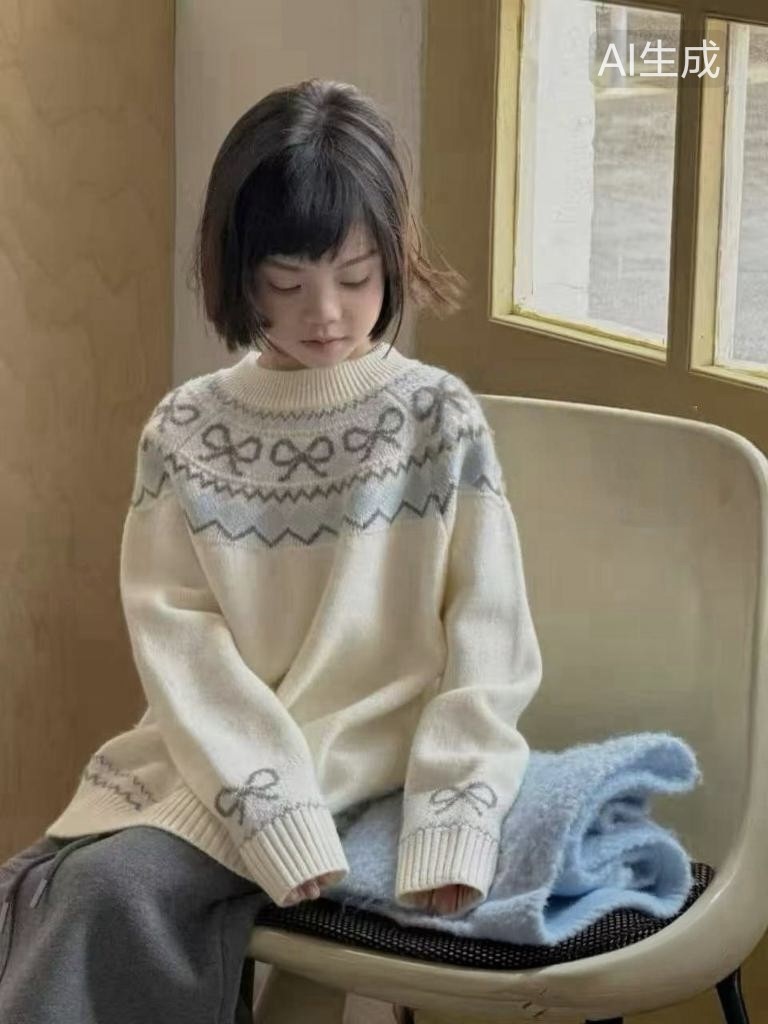 2025新款女童毛衣儿童洋气时髦针织衫中童宝宝冬季毛衣,童装/婴儿装/亲子装,毛衣/针织衫,淘宝优惠券,粉丝福利购,淘宝优惠卷