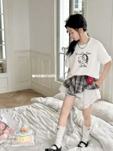 W2026新款女童春秋款T恤儿童春装上衣女宝宝休闲百搭短袖T恤