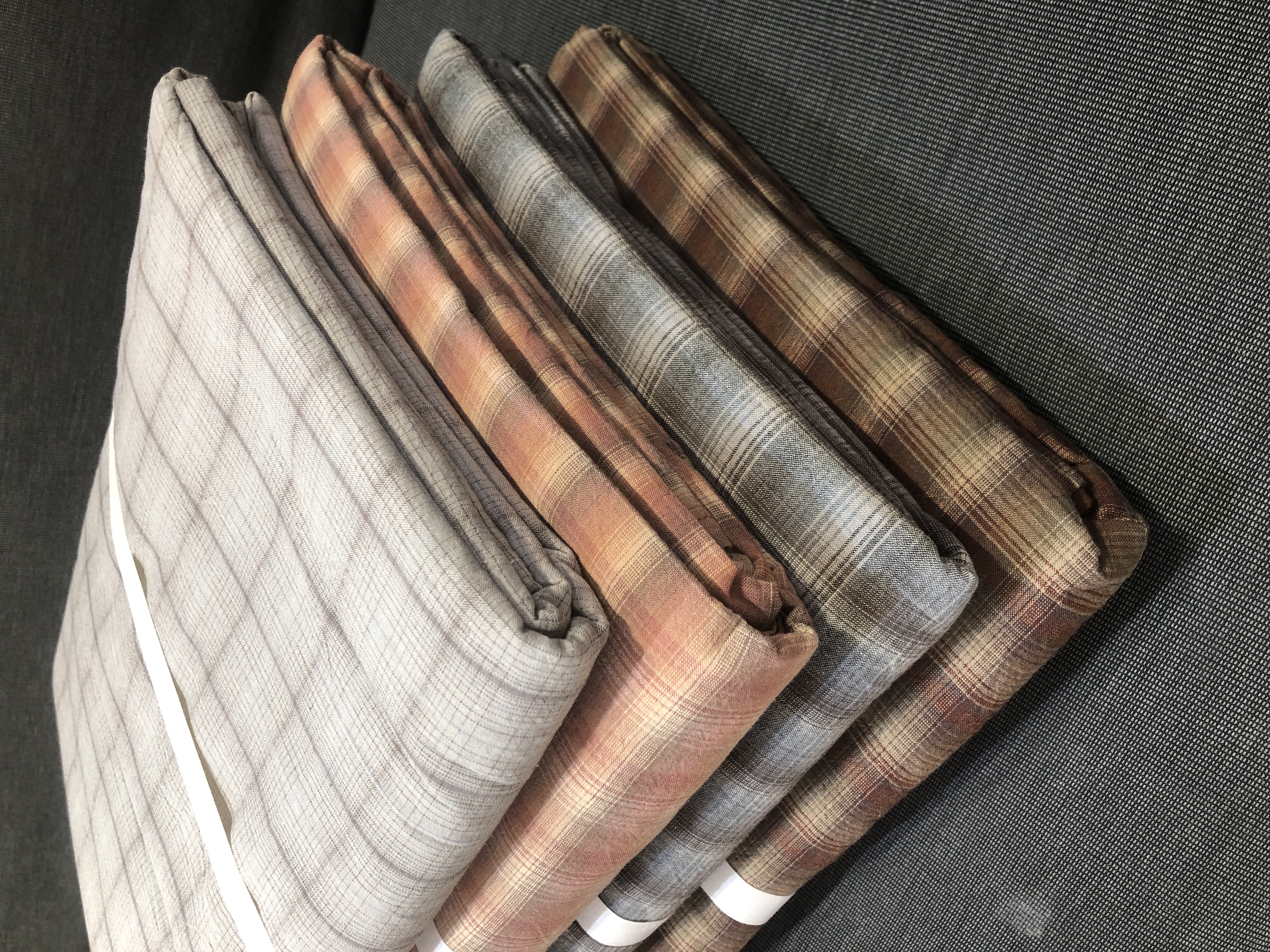 无印40支色织水洗全棉宅寂风 格子双人大床单 纯棉A类240x250cm