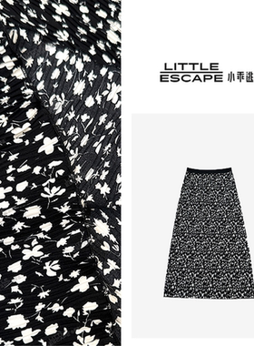 小乖逃D小经典款 碎花半身裙 松紧腰百搭240490
