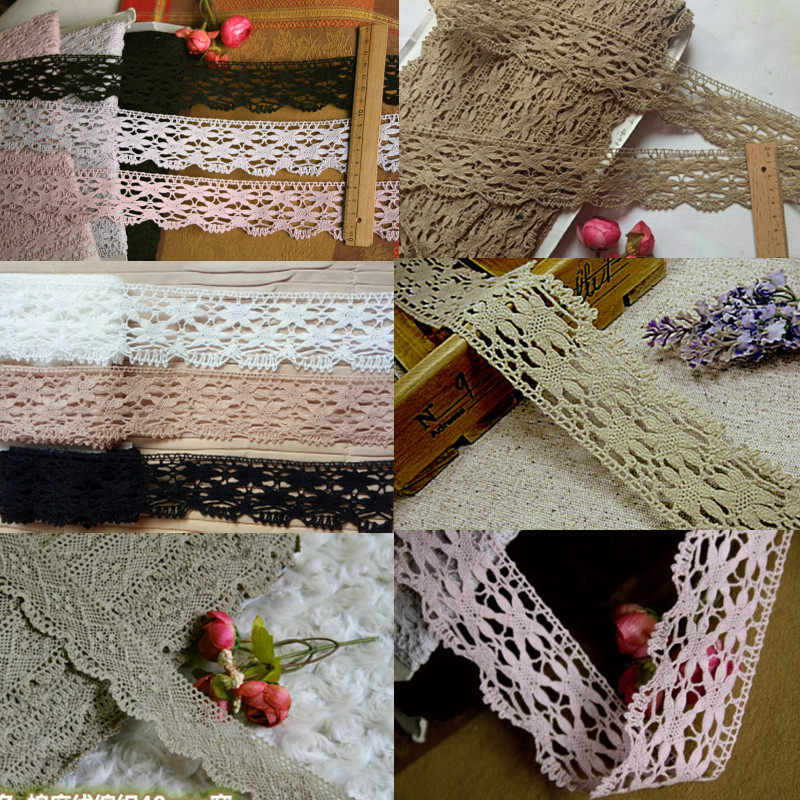 11D特价客供日单l蕾丝棉麻线编织花边DIY手工布艺衣镶边装饰辅料