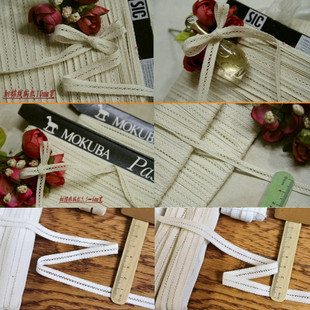 3米 手工辅料白代丽织带日制SIC米色棉织带5元 222DA特价 服装