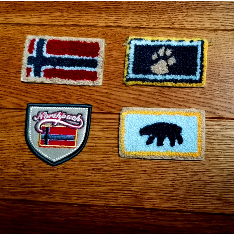 118D衣服补丁贴手工DIY装饰 圈圈线布贴7.2CM宽x4.5CM宽 2~3元1个