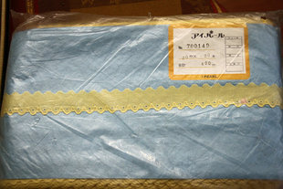 109D特价 日制 黄色 镂空高支棉布丝光棉线绣花边2.5公分宽2元1米