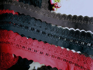 109D特价 客供2款3色入爱心棉布丝线绣宽窄花边5~8cm3.2~6元1米