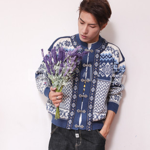 vintage北欧挪威冰岛学院风费尔岛苏格兰手工毛衣DALE NORWAY