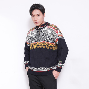 挪威DALE OF NORWAY 北欧特色民族花纹手工匠人精神羊毛衣 男女