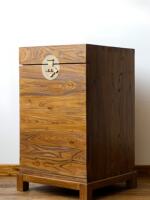Ancient elm sentiment, old elm wood official box, sofa side table, solid wood corner table, tea table, new Chinese-style bedside table, multi-functional cabinet thumbnail 6