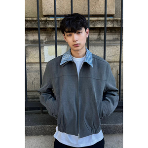 miu系假两件哈灵顿夹克男 JK126-P105图片