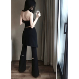 ~春夏必入弧形裙摆可拆卸假两件喇叭西裤男女K0175-P68，商品下架区，电商A330-1