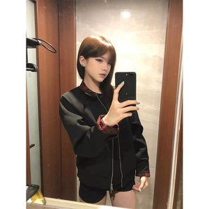 25/分割活页定染油画内里撞色哈灵顿老钱立领夹克 JK129-P118图片