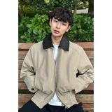 25/秋皮领夹克/可拆卸皮领多穿法短宽翻领休闲外套JK133-P118，男装夹克，电商A330-1
