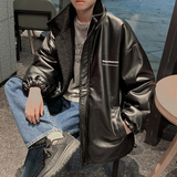 21/冬两面穿羊羔毛皮棉衣情侣宽松印花棉服Y41-P148控168，男装棉衣，电商A330-1