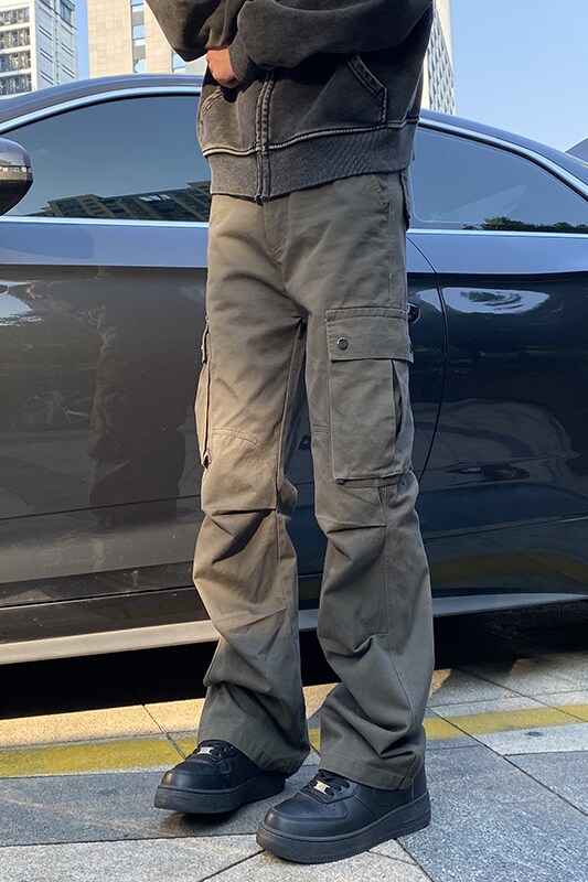 ~高街水洗工装裤潮流多口袋休闲裤K0140-P65控88,男装休闲裤,电商A330-1