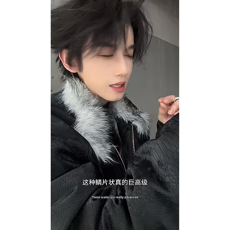 ~一件过冬重磅狼毛座山雕加厚加绒棉服外套YY56-P158M-2XL,男装棉衣,电商A330-1