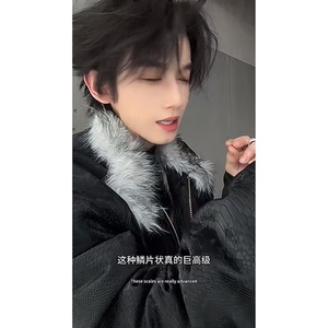 ~一件过冬重磅狼毛座山雕加厚加绒棉服外套 YY56-P158 M-2XL图片