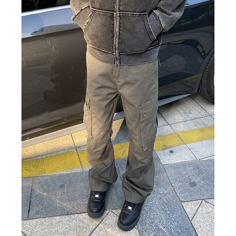 24/秋季高街水洗工装裤潮流多口袋休闲裤K0140-P65控88,男装休闲裤,电商A330-1