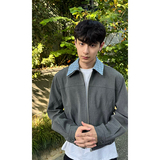 miu系假两件哈灵顿夹克男JK126-P105，男装夹克，电商A330-1