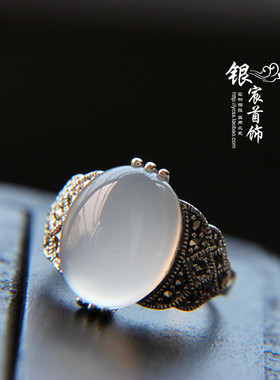 银宸首饰老银匠925纯银女戒子
