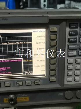 安捷伦E7401A实物拍摄,通电如图。