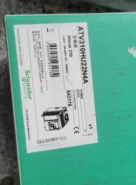 施耐德变频器ATV3102.2KW带包装未使用测标签
