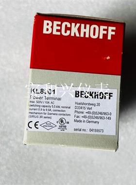 KL8001倍福模块 未拆封现货 当天发货