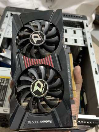 hd7770显卡2g大卡带独立供电功能包好