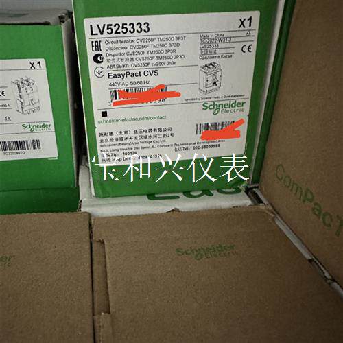 两个施耐德CVS塑壳断路器CVS250F 3P 250A L