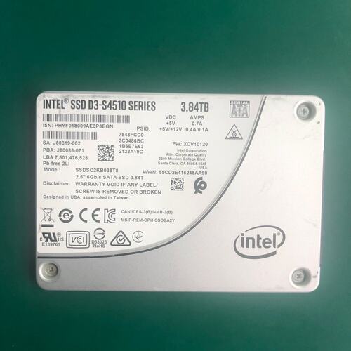 Intel S4510 3.84T SATA 2.5 SSD( 议价）