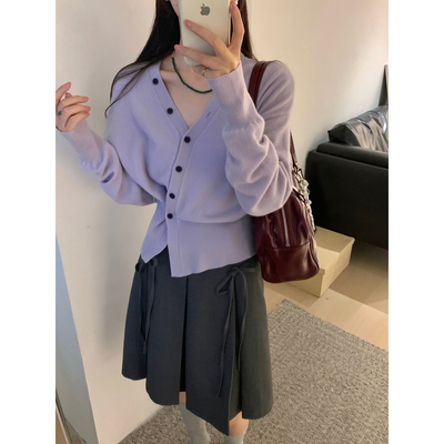 !【OMELET蛋卷】韩系复古学院风百褶蝴蝶结半身裙  GS24616#  TXQ