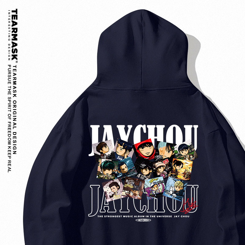 jaychou周杰伦连帽衣服卫衣