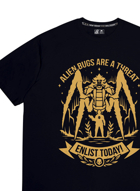 绝地潜兵2周边t恤夏季地狱潜兵Helldivers游戏同款短袖衣服tshirt