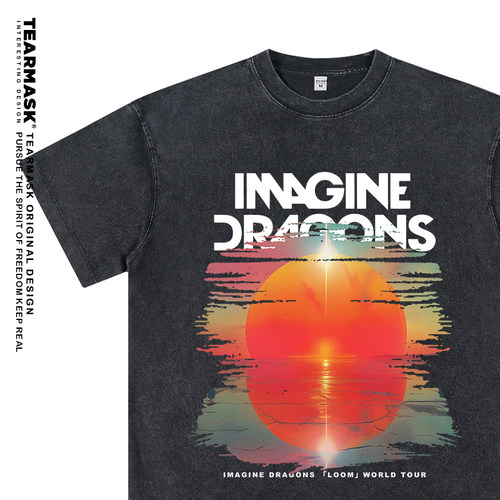 ImagineDragons梦龙乐队周边t恤