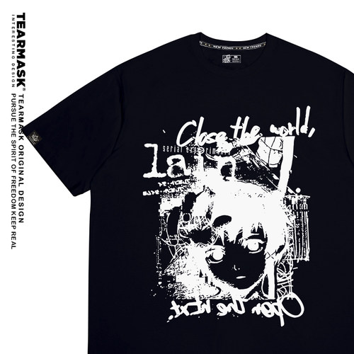 岩仓玲音lain周边T恤短袖衣服
