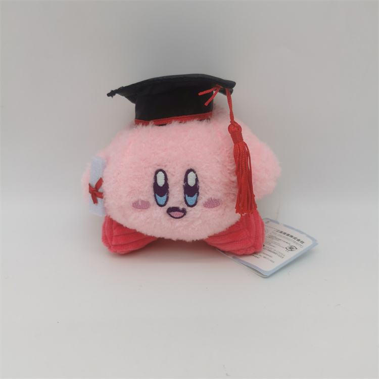 可爱博士帽卡比毕业季书包珠链小挂件朋友礼物毛绒小公仔玩具挂饰