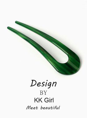 大号醋酸u型发簪盘发神器后脑勺女丸子头发钗高级感现代简约头饰