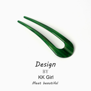 大号醋酸u型发簪盘发神器后脑勺女丸子头发钗高级感现代简约头饰