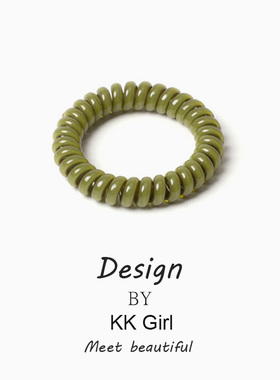 电话线发圈2025年新款女扎头发高级感韩版橡皮筋发绳头绳百搭头饰