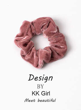 丝绒大肠发圈2026年新款秋冬扎头发复古法式头绳高级感丸子头发绳