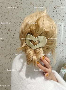 韩系复古甜心波点发夹女可爱发饰鸭嘴夹不压头神器仙气通勤发卡女