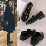 Обувь в английском стиле для кожаной обуви, румяна, универсальные туфли для отдыха, 2022, новая коллекция, в британском стиле, из натуральной кожи, популярно в интернете, в корейском стиле