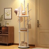 阳漫实木衣架落地衣帽架卧室家用挂衣架网红立式 挂衣杆简易室内