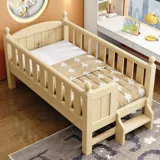 Детское ограждение из натурального дерева для приставной кровати, кроватка