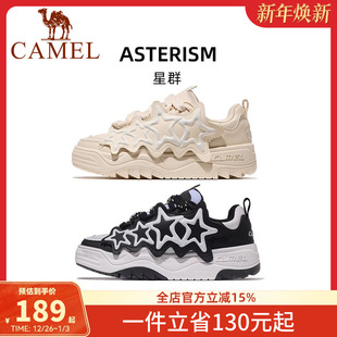 鞋 2025秋冬新款 子女鞋 休闲鞋 女士 骆驼星群运动鞋 透气防滑板鞋 女款