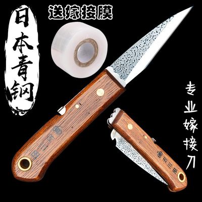 日本青钢园林折叠刀专业嫁接工具