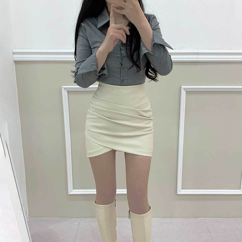 小皮裙半身裙包臀小个子短裙