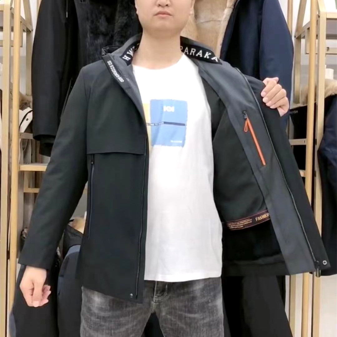 冬季兔毛拆卸内胆皮草派克服